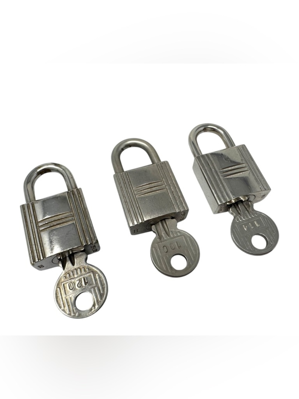 ✨🛍️ Hermes Palladium Lock & Keys - #120, #100, #114